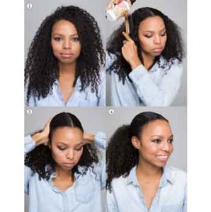 طريقة تسريح الشعر المجعد