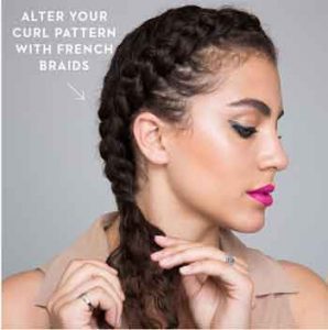 طريقة تسريح الشعر المجعد