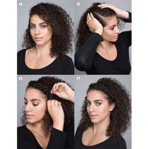 طريقة تسريح الشعر المجعد