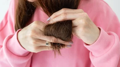 أنواع تقصف الشعر وعلاجه